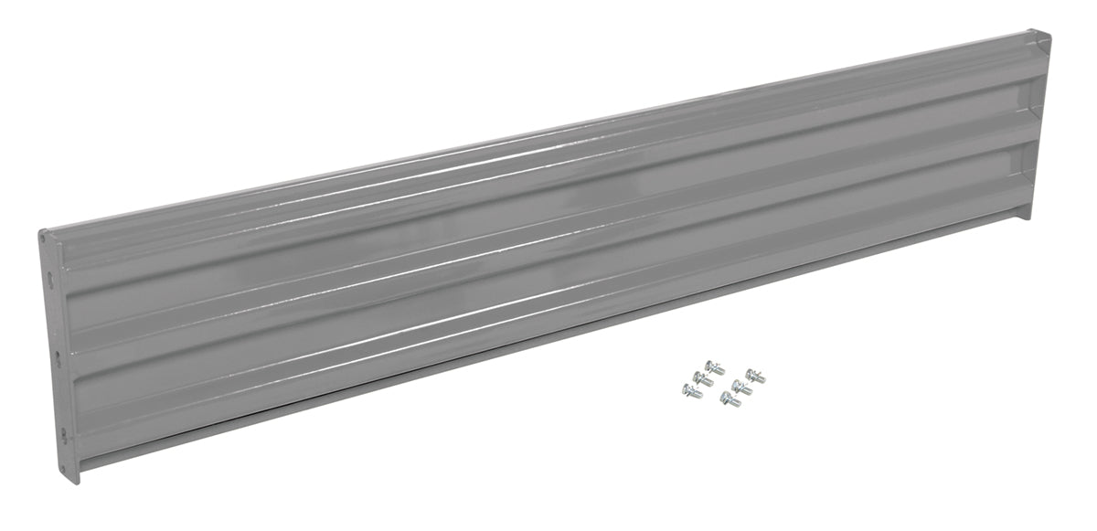 Vestil GR-F3R-BO-7-GYSG Steel 3 Ribbed Bolt On Style Guard Rail 77.875 in. Length Gray Semi Gloss