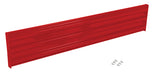 Vestil GR-F3R-BO-7-RD Steel 3 Ribbed Bolt On Style Guard Rail 77.875 in. Length Red