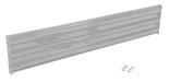 Vestil GR-F3R-BO-7-SL Steel 3 Ribbed Bolt On Style Guard Rail 77.875 in. Length Silver