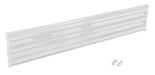 Vestil GR-F3R-BO-7-WT Steel 3 Ribbed Bolt On Style Guard Rail 77.875 in. Length White