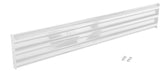 Vestil GR-F3R-BO-9-WT Steel 3 Ribbed Bolt On Style Guard Rail 101.875 in. Length White
