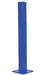 Vestil GR-F3R-BO-TP42-BU Steel Rigid Tube Post Bolt On Style 3-1/24 in. For 3 Ribbed Bolt On Style Guard Rails Blue
