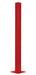Vestil GR-F3R-BO-TP60-RD Steel Rigid Tube Post Bolt On Style 60 in. For 3 Ribbed Bolt On Style Guard Rails Red
