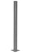 Vestil GR-F3R-BO-TP72-GYSG Steel Rigid Tube Post Bolt On Style 72 in. For 3 Ribbed Bolt On Style Guard Rails Gray Semi Gloss