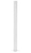 Vestil GR-F3R-BO-TP72-WT Steel Rigid Tube Post Bolt On Style 72 in. For 3 Ribbed Bolt On Style Guard Rails White