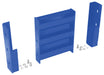 Vestil GR-F3R-DI-1-BU Steel 3 Ribbed Drop In Style Guard Rail 12 in. Length Blue