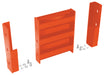 Vestil GR-F3R-DI-1-OR Steel 3 Ribbed Drop In Style Guard Rail 12 in. Length Orange