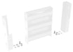Vestil GR-F3R-DI-1-WT Steel 3 Ribbed Drop In Style Guard Rail 12 in. Length White