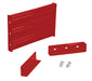 Vestil GR-F3R-DI-2-RD Steel 3 Ribbed Drop In Style Guard Rail 24 in. Length Red