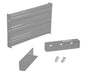 Vestil GR-F3R-DI-2-SL Steel 3 Ribbed Drop In Style Guard Rail 24 in. Length Silver