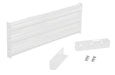 Vestil GR-F3R-DI-3-WT Steel 3 Ribbed Drop In Style Guard Rail 29.875 In Length White