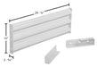Vestil GR-F3R-DI-3-WT steel dimensions diagram