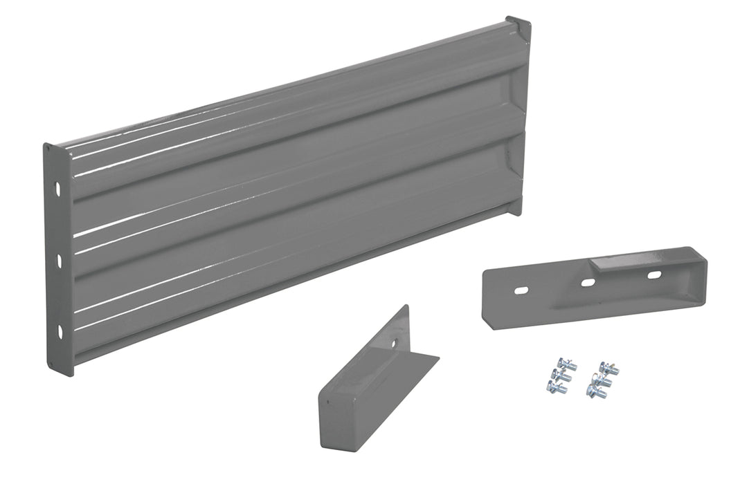 Vestil GR-F3R-DI-4-GYSG Steel 3 Ribbed Drop In Style Guard Rail 41.875 in. Length Gray Semi Gloss