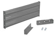 Vestil GR-F3R-DI-4-GYSG Steel 3 Ribbed Drop In Style Guard Rail 41.875 in. Length Gray Semi Gloss