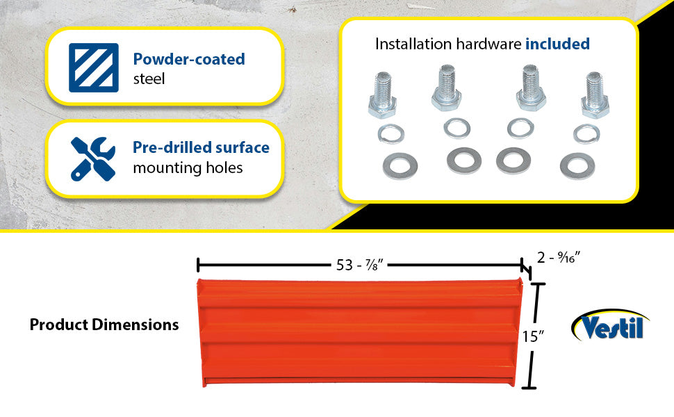 Vestil GR-F3R-DI-5-OR steel feature overview 1