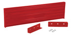 Vestil GR-F3R-DI-5-RD Steel 3 Ribbed Drop In Style Guard Rail 53.875 in. Length Red