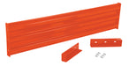 Vestil GR-F3R-DI-6-OR Steel 3 Ribbed Drop In Style Guard Rail 65.875 in. Length Orange
