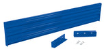 Vestil GR-F3R-DI-7-BU Steel 3 Ribbed Drop In Style Guard Rail 77.875 in. Length Blue