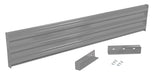 Vestil GR-F3R-DI-7-GYSG Steel 3 Ribbed Drop In Style Guard Rail 77.875 in. Length Gray Semi Gloss