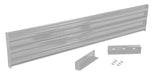 Vestil GR-F3R-DI-7-SL Steel 3 Ribbed Drop In Style Guard Rail 77.875 in. Length Silver