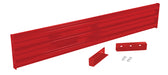 Vestil GR-F3R-DI-8-RD Steel 3 Ribbed Drop In Style Guard Rail 89.875 in. Length Red