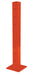 Vestil GR-F3R-DI-TP42-OR Steel Rigid Tube Post Drop In 42 in. For 3 Ribbed Drop In Style Guard Rails Orange