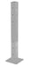 Vestil GR-F3R-DI-TP42-SL Steel Rigid Tube Post Drop In 42 in. For 3 Ribbed Drop In Style Guard Rails Silver Lining