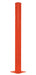 Vestil GR-F3R-DI-TP60-OR Steel Rigid Tube Post Drop In 60 in. For 3 Ribbed Drop In Style Guard Rails Orange