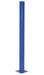 Vestil GR-F3R-DI-TP72-BU Steel Rigid Tube Post Drop In 72 in. For 3 Ribbed Drop In Style Guard Rails Blue