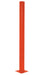 Vestil GR-F3R-DI-TP72-OR Steel Rigid Tube Post Drop In 72 in. For 3 Ribbed Drop In Style Guard Rails Orange