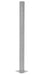 Vestil GR-F3R-DI-TP72-SL Steel Rigid Tube Post Drop In 72 in. For 3 Ribbed Drop In Style Guard Rails Silver Lining