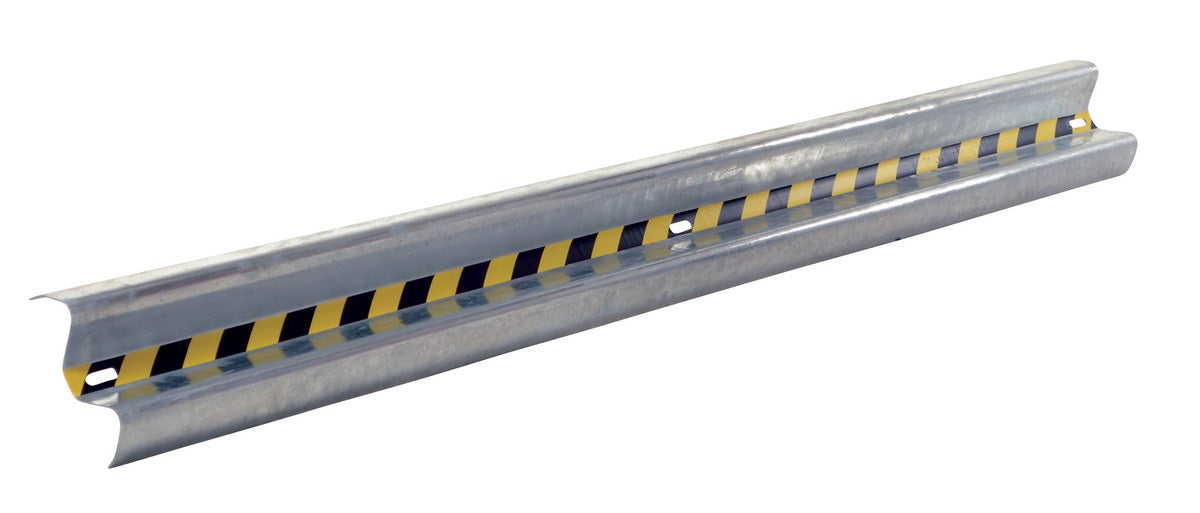 Vestil GR-H2R-BO-9-HDG Galvanized Steel Straight Guard Rail 108 in. Length Gray