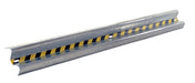 Vestil GR-H2R-BO-9-HDG Galvanized Steel Straight Guard Rail 108 in. Length Gray