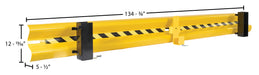 Vestil GR-H2R-DI-11-YL steel drop in guard rail dimensions diagram