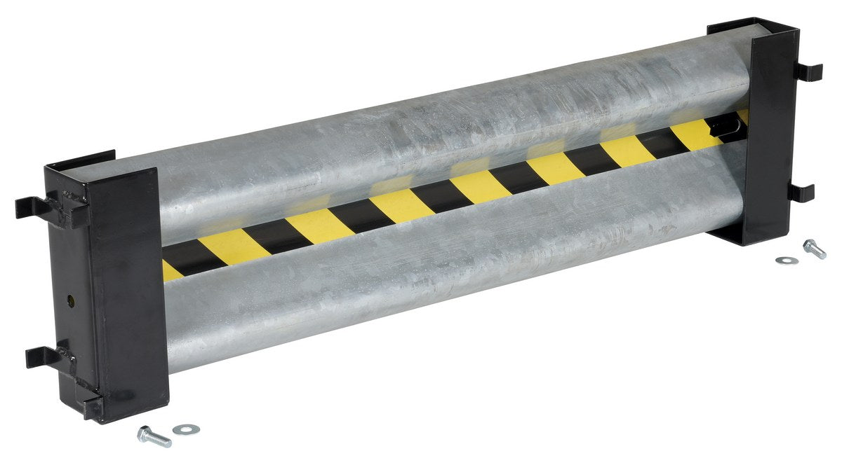 Vestil GR-H2R-DI-3-HDG Galvanized Steel Drop In Guard Rail 2 Ribbed 36 In Length Gray