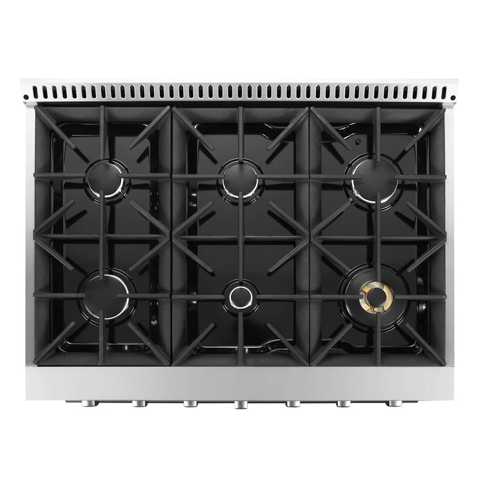 Cosmo 4-Piece Appliance Package - 30-Inch Gas Range, Wine Cooler, Dishwasher and Refrigerator with Water Dispenser in Stainless Steel (COS-4PKG-637) Cosmo