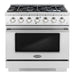 Cosmo 4-Piece Appliance Package - 30-Inch Gas Range, Wine Cooler, Dishwasher and Refrigerator with Water Dispenser in Stainless Steel (COS-4PKG-637) Cosmo
