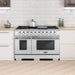 Cosmo 48-Inch 5.5 Cu. Ft. Double Oven Gas Range with 8 Italian Burners in Stainless Steel (COS-GRP486G) Cosmo