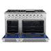 Cosmo 48-Inch 5.5 Cu. Ft. Double Oven Gas Range with 8 Italian Burners in Stainless Steel (COS-GRP486G) Cosmo