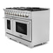 Cosmo 48-Inch 5.5 Cu. Ft. Double Oven Gas Range with 8 Italian Burners in Stainless Steel (COS-GRP486G) Cosmo