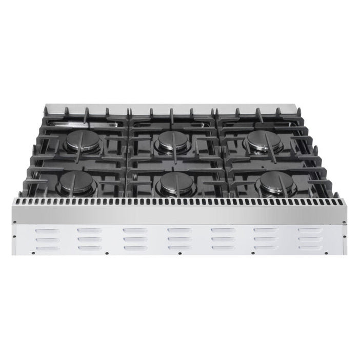 Cosmo 36-Inch Slide-In Counter Gas Cooktop with 6 Burners in Stainless Steel (COS-GRT366) Cosmo