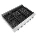 Cosmo 36-Inch Slide-In Counter Gas Cooktop with 6 Burners in Stainless Steel (COS-GRT366) Cosmo