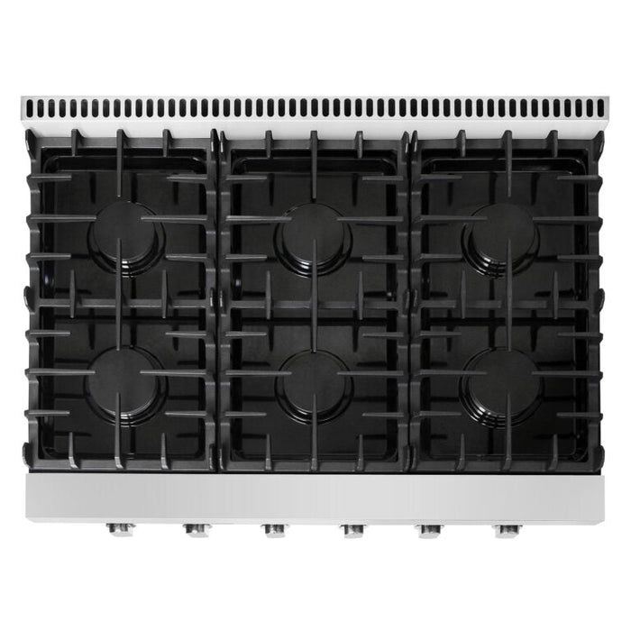Cosmo 36-Inch Slide-In Counter Gas Cooktop with 6 Burners in Stainless Steel (COS-GRT366) Cosmo
