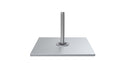 Ledge Lounger Ultra Cantilever Square Galvanized Steel Plate Stack Base-600 Lbs — Matte Silver