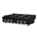 Forno Ambassador 36-inch gas cooktop in black right angled view