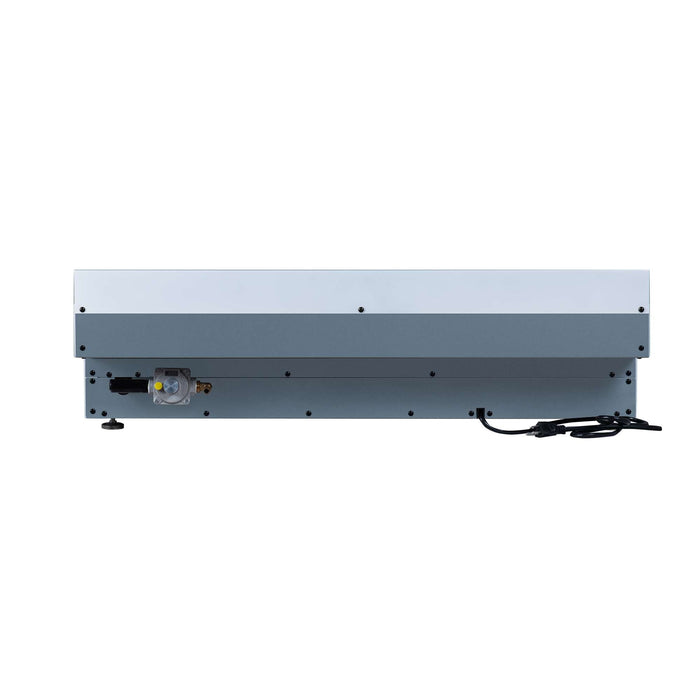 Forno Ambassador 36-inch gas cooktop in white rear view