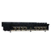 Forno Ambassador 48-inch gas cooktop in black left angled view, alternate
