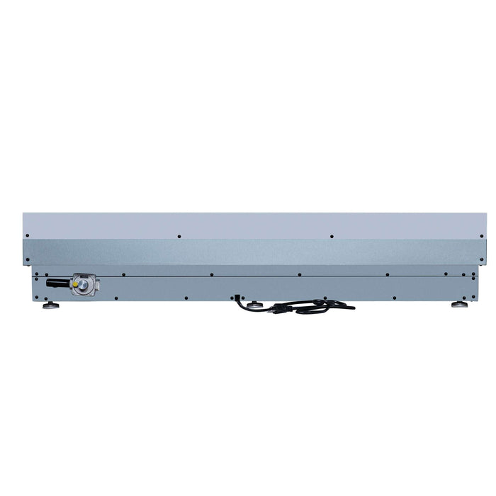 Forno Ambassador 48-inch gas cooktop in white rear view