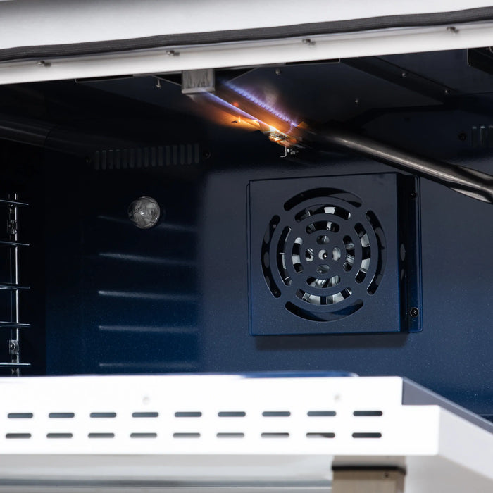 Forno Massimo 36-Inch Freestanding Gas Range with 6 Burners &  5.36 Cu.Ft. Convection Oven in White with Antique Brass Handle (FFSGS6239-36WHT)