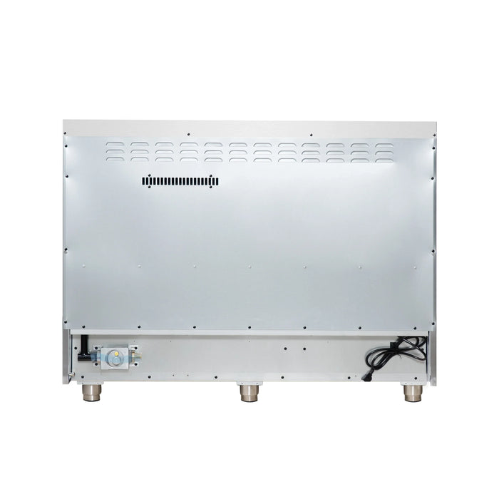 Forno Massimo 48-Inch Freestanding Gas Range with 8 Burners &  6.58 Cu.Ft. Convection Oven in Black with Antique Brass Handle (FFSGS6239-48BLK)